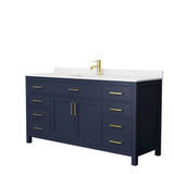 Beckett 54 in. W x 22 in. D Single Vanity in White with Cultured Marble Vanity Top in Carrara with White Basin - Super Arbor