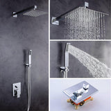 1-Spray Patterns with 1.5 GPM 10 in. Wall Mount Dual Shower Heads in Chrome - Super Arbor