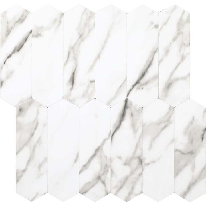 Daltile Smart Stick Skyline 11-in x 11-in Matte PVC Picket Peel and stick Mosaic Wall Tile product image