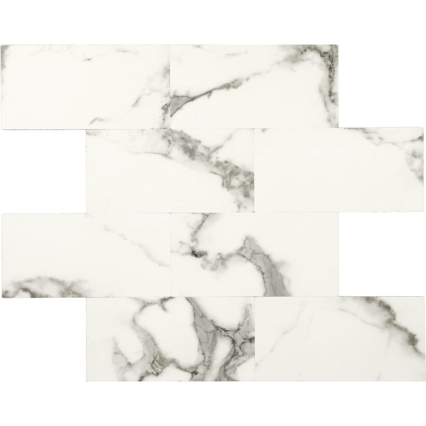 Daltile Smart Stick Marble Frost 12-in x 15-in Matte PVC Peel and stick Mosaic Wall Tile product image