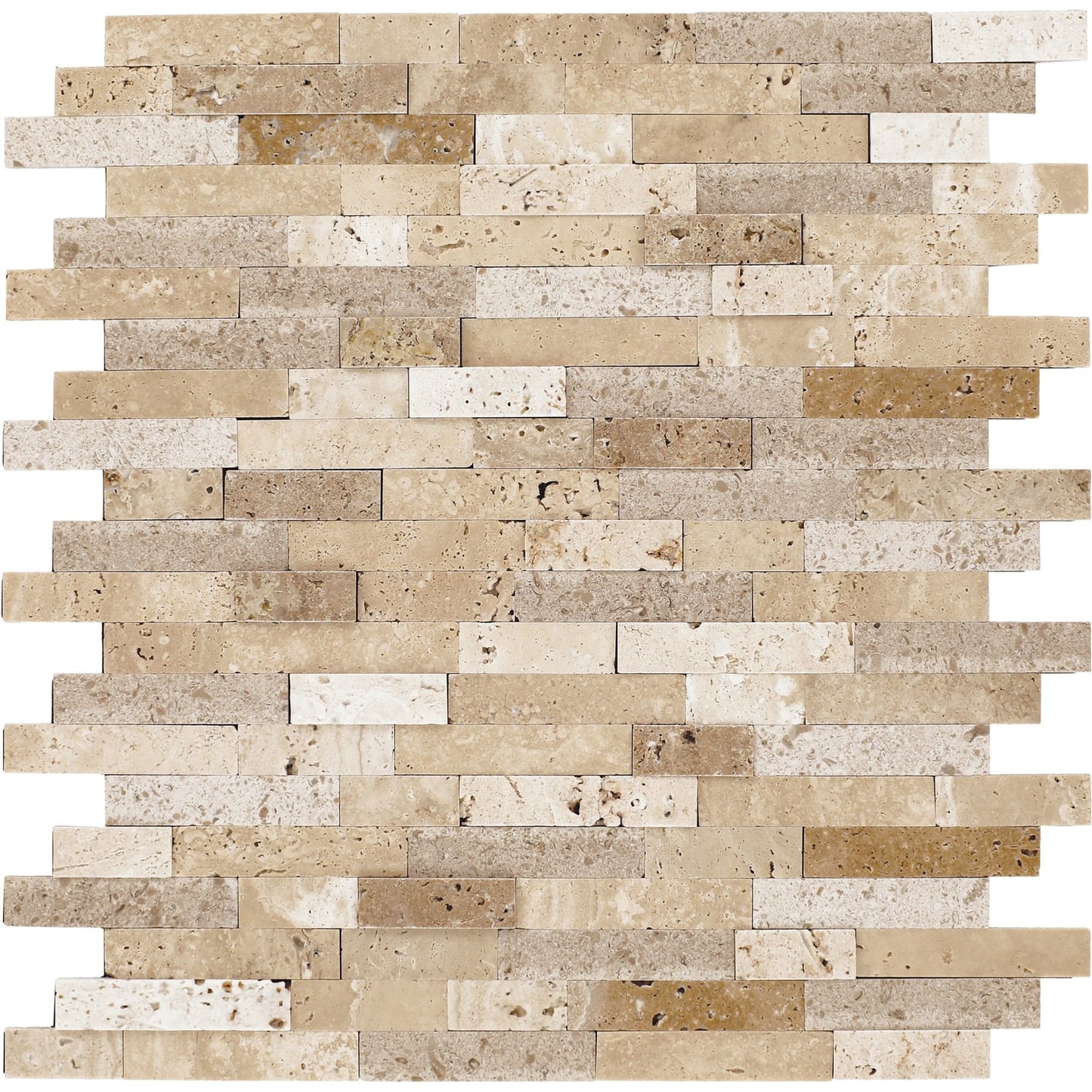 Daltile Smart Stick Brilliant Beige 11-in x 11-in Multi-finish PVC Peel and stick Mosaic Wall Tile product image