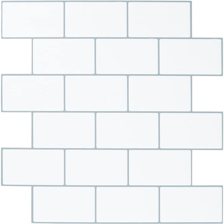 Daltile Smart Stick Glacier 12-in x 12-in Glossy PVC Peel and stick Mosaic Wall Tile product image