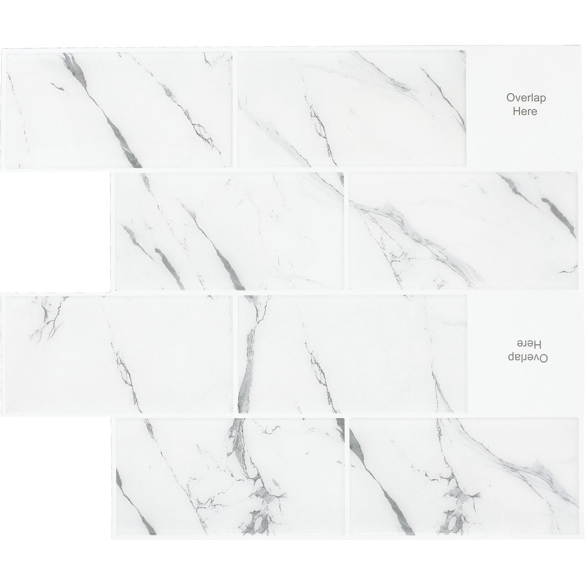 Daltile Smart Stick Moonstone 9-in x 10-in Glossy PVC Peel and stick Mosaic Wall Tile product image