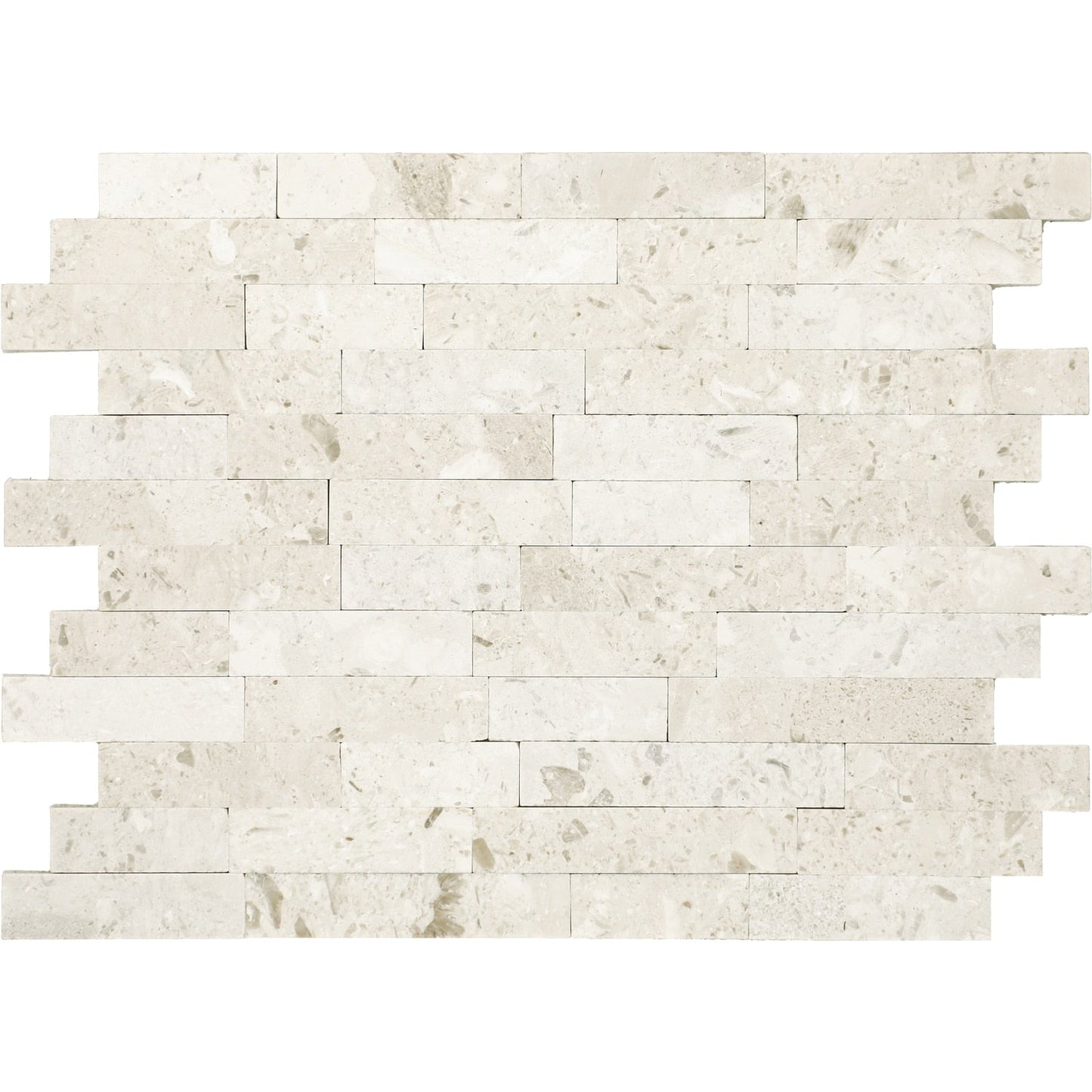 Daltile Smart Stick Limestone 9-in x 13-in Honed PVC Peel and stick Mosaic Wall Tile product image