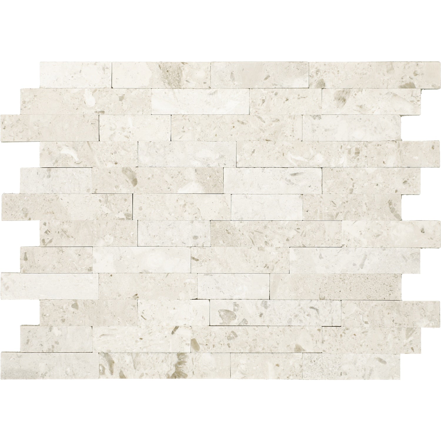Daltile Smart Stick Limestone 9-in x 13-in Honed PVC Peel and stick Mosaic Wall Tile product image