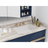 61 in. x 24 in. x 1 in. Acacia Vanity Top with Backsplash, Organic White - Super Arbor