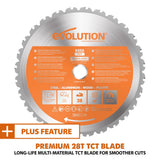15 Amp 10 in. Dual Bevel Sliding Miter Saw with Laser Guide, Dust Bag, 13 ft. Power Cord, and 28-T Multi-Material Blade - Super Arbor