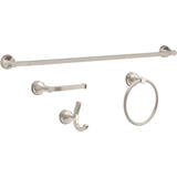 Delta Flynn 18-in Brushed Nickel Wall Mount Single Towel Bar
