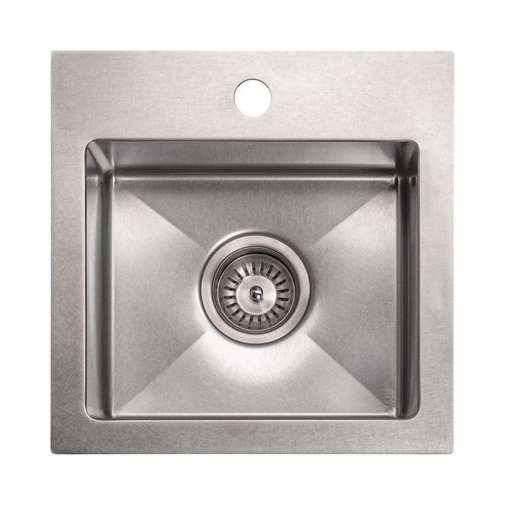 Pro 15 in. Topmount Single Bowl Bar Kitchen Sink in DuraSnow® Stainless Steel