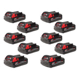 M18 18-Volt Lithium-Ion Compact Battery Pack 2.0Ah (8-Pack) - Super Arbor