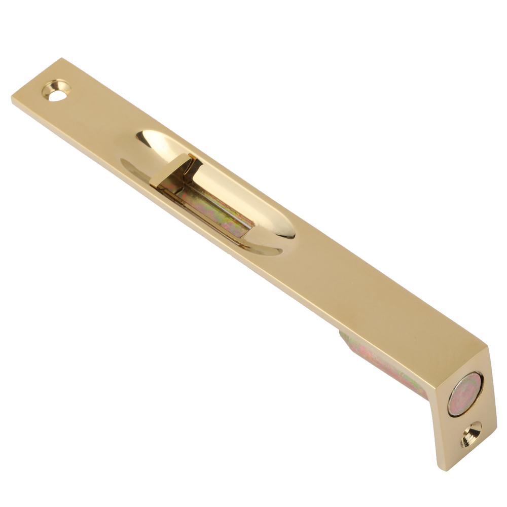 Residential Lifetime Polished Brass Flush Bolt - Super Arbor