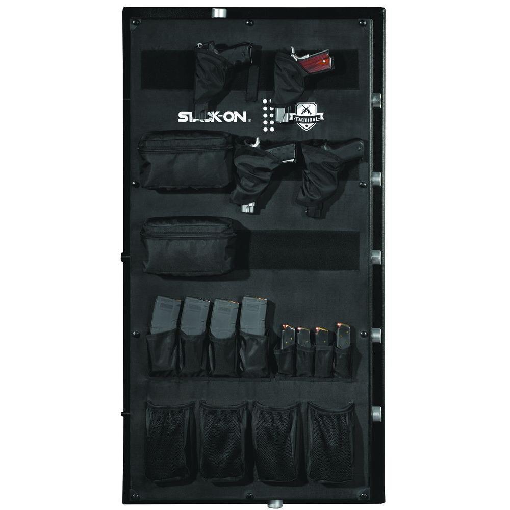 Tactical 20-Gun Fire-Resistant Safe with Electronic Lock and Door Storage - Super Arbor
