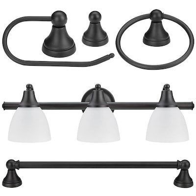 Globe Electric 5-Piece Jayden Decorative Bathroom Hardware Set