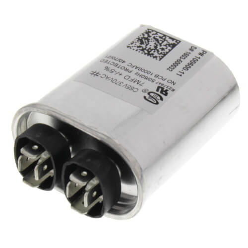 Lennox 83W77 capacitor - detail view (Voltage: 370V; MFD: 7)