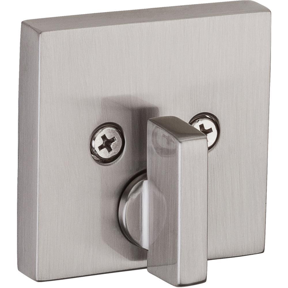 Downtown Satin Nickel Single Cylinder Deadbolt featuring SmartKey Security with Microban Antimicrobial Technology - Super Arbor