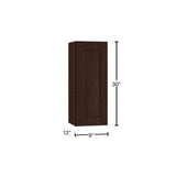 Home Decorators Collection Newport 9 in. W x 12 in. D x 30 in. H Assembled Plywood Wall Kitchen Cabinet in Manganite with Soft Close