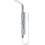 Mateo 59.5 in. 6-Jet High Pressure Shower Panel System with Rainhead Fixed Handheld Dual Shower in Stainless Steel