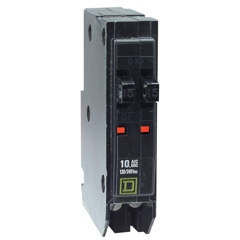 QO 2-15 Amp Single-Pole Tandem Circuit Breaker