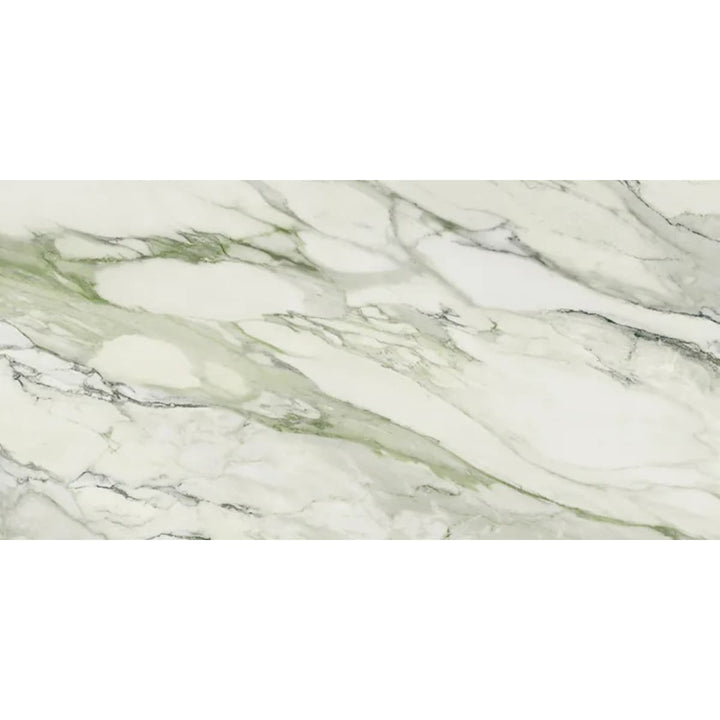 Apollo Tile Splendor White with Sage Green Vein 24-in x 48-in Polished Porcelain Floor and Wall Tile product image