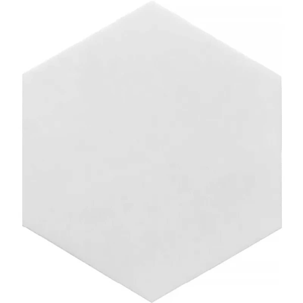 Apollo Tile Nubes Snow White 10-in x 10-in Honed Natural stone Marble Hexagon Floor and Wall Tile product image