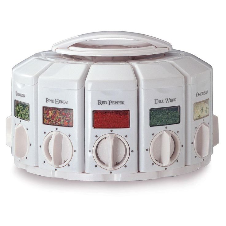 Select A Spice Plastic White Carousel