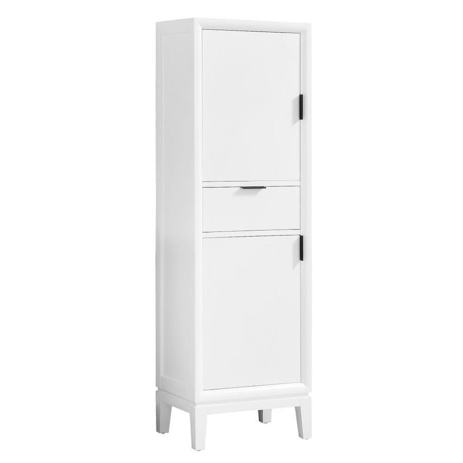 Avanity Emma 20-in W x 65-in H x 15-in D Dove Gray Plywood Freestanding Linen Cabinet - Super Arbor