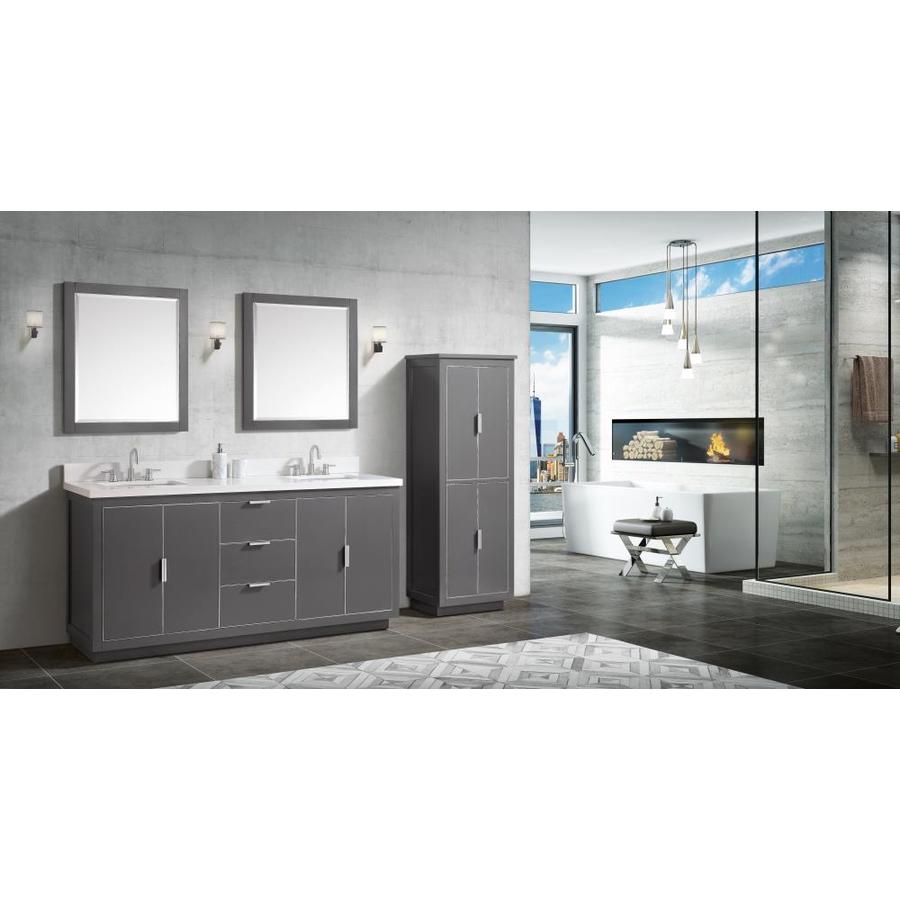Avanity 25-in Gray Quartz Bathroom Vanity Top - Super Arbor