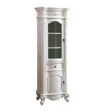Avanity Provence 19.2-in W x 72-in H x 24-in D Antique Cherry Poplar Freestanding Linen Cabinet - Super Arbor