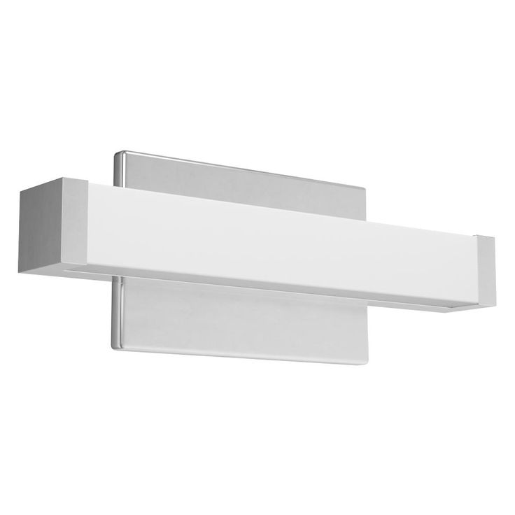 Contemporary Square Chrome 3K LED Vanity Light