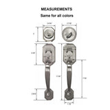 Cerberus Antique Bronze Finish Entry Door Handleset - Super Arbor