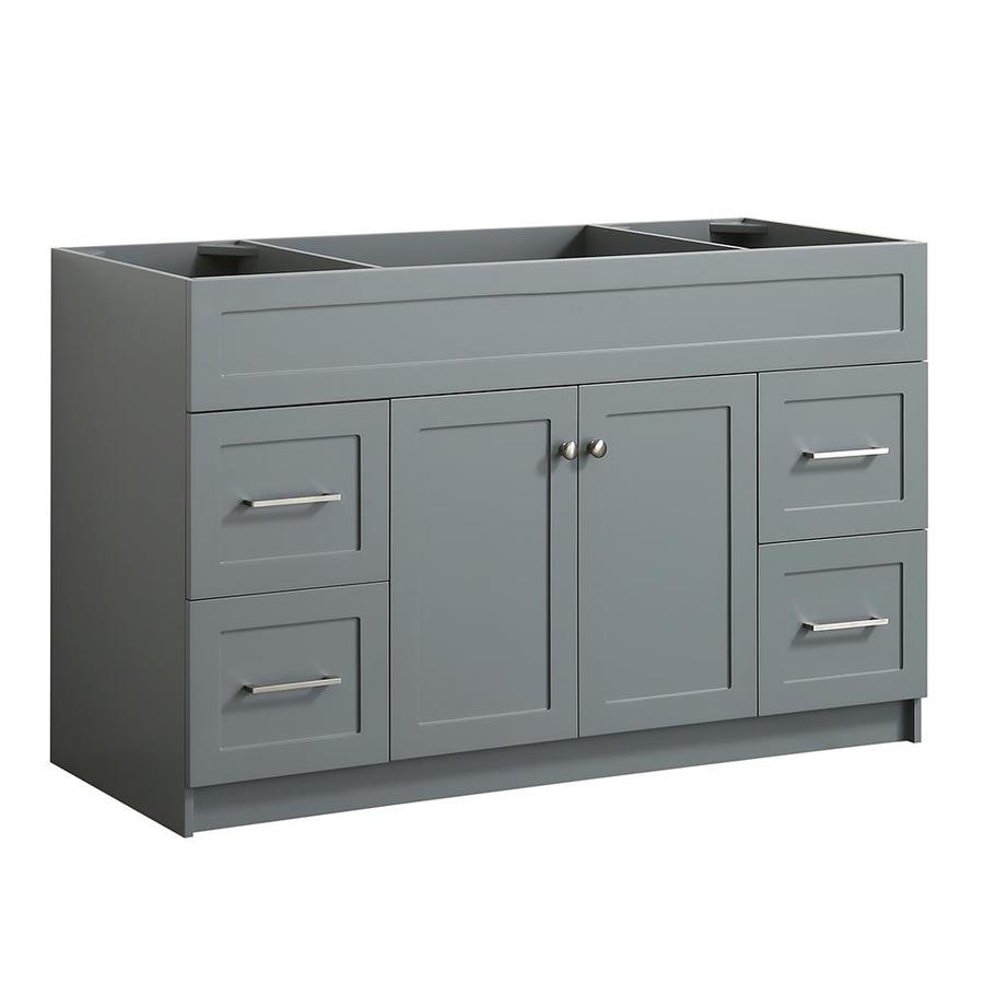 ARIEL Hamlet 54-in White Bathroom Vanity Cabinet - Super Arbor