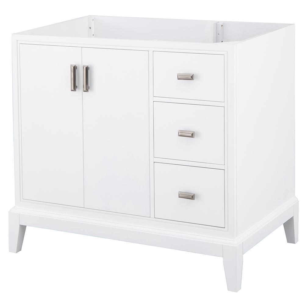 Shaelyn 30 in. W x 21.75 in. D Vanity Cabinet Only in White - Super Arbor