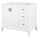 Shaelyn 30 in. W x 21.75 in. D Vanity Cabinet Only in White - Super Arbor