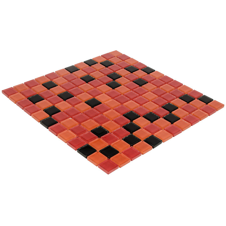 Elida Ceramica Ocean 12-in x 12-in Glossy Glass Uniform Squares Mosaic Wall Tile - Super Arbor