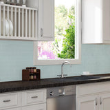 Elida Ceramica Highlight Subway 12-in x 12-in Glossy Glass Subway Wall Tile - Super Arbor