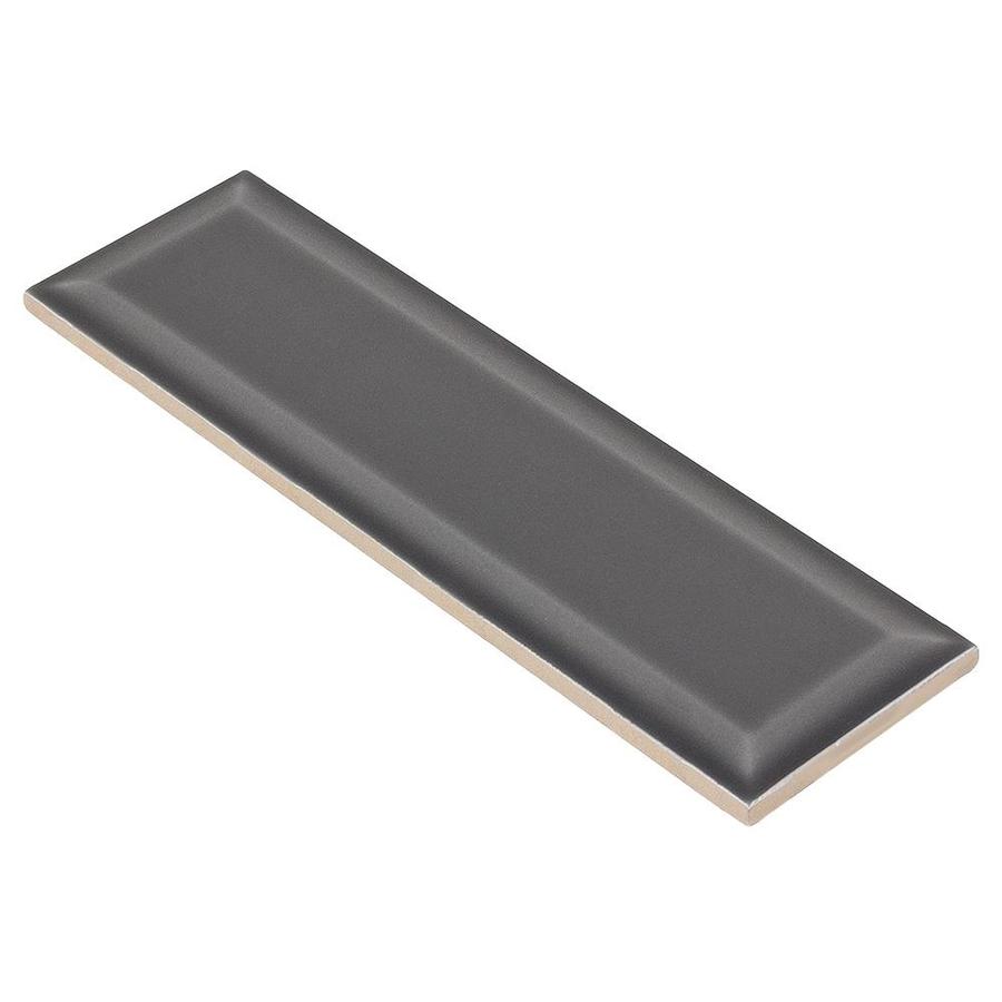 Boutique Ceramic Boutique Grey 3-in x 9-in Glazed Ceramic Subway Wall Tile