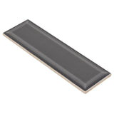 Boutique Ceramic Boutique Grey 3-in x 9-in Glazed Ceramic Subway Wall Tile