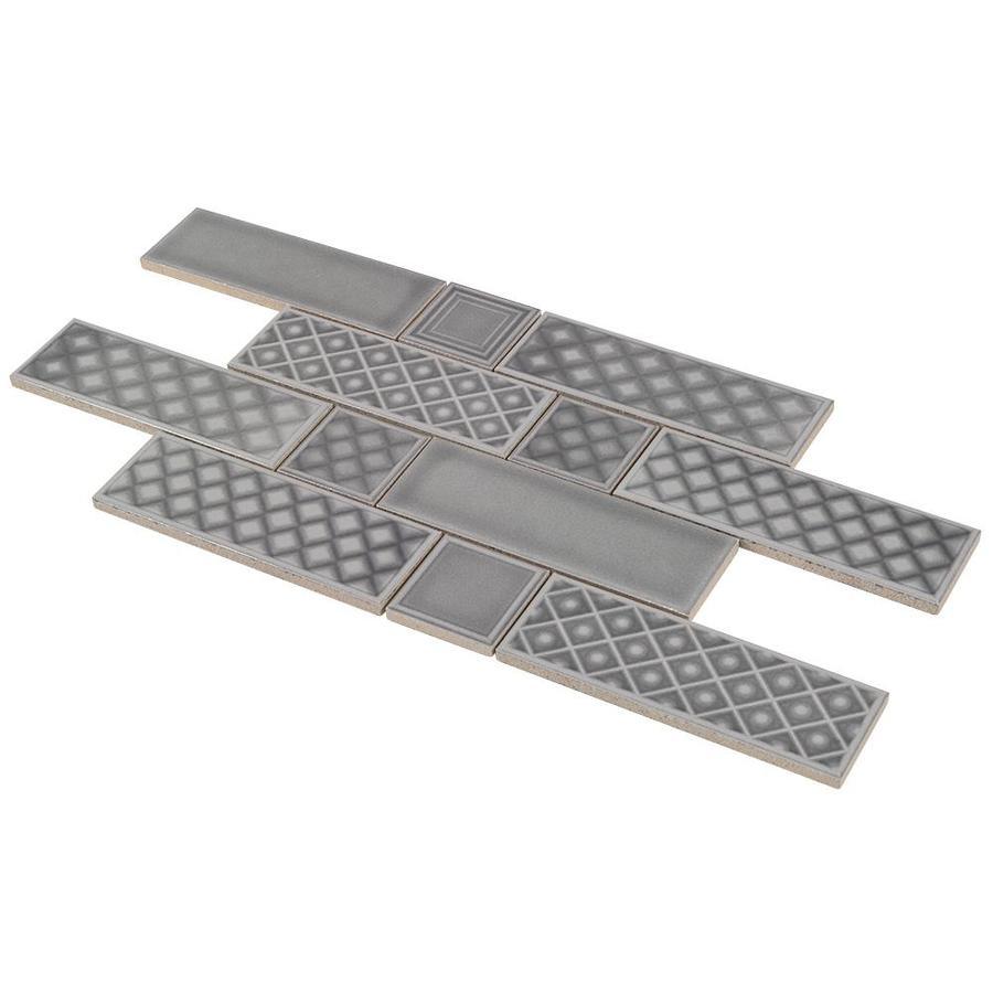 Boutique Ceramic Boutique White 9-in x 15-in Glazed Ceramic Brick Subway Wall Tile - Super Arbor