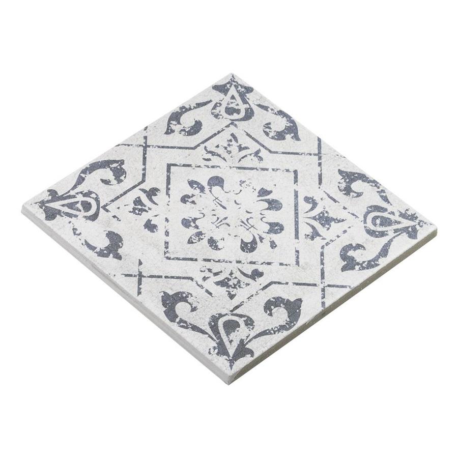 Elida Ceramica Lolita Deco Squares 6-in x 6-in Matte Porcelain Encaustic Floor Tile