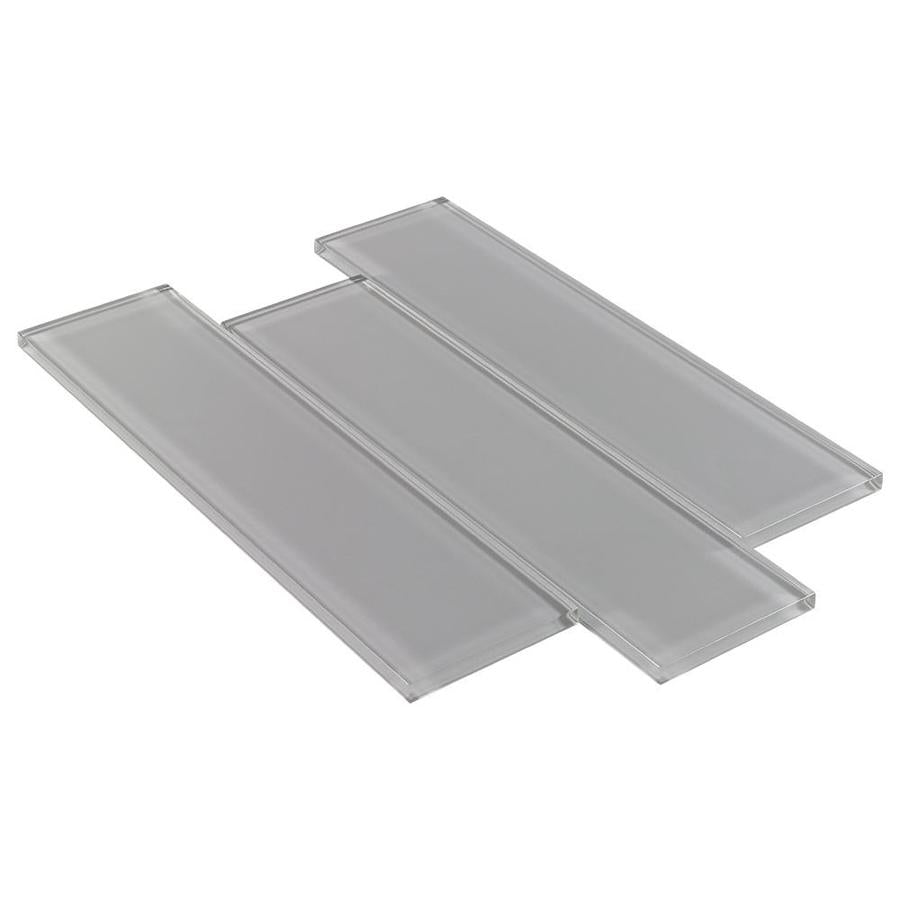 Elida Ceramica 3x12 Beige Glass 3-in x 12-in Glossy Glass Subway Wall Tile - Super Arbor