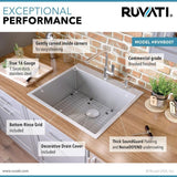 Drop-In Tight Radius Topmount Stainless Steel 25 in. 16-Gauge Single Bowl Kitchen Sink