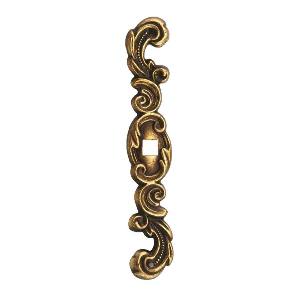 4-7/16 in. x 3/4 in. Brown Windsor Antique Furniture Backplate - Super Arbor