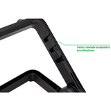 Black Plastic Sliding Adjustable Foot Rest for Under Desk - Super Arbor