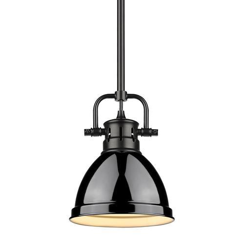 Golden Lighting Duncan Rubbed Bronze Transitional Dome Pendant Light - Super Arbor