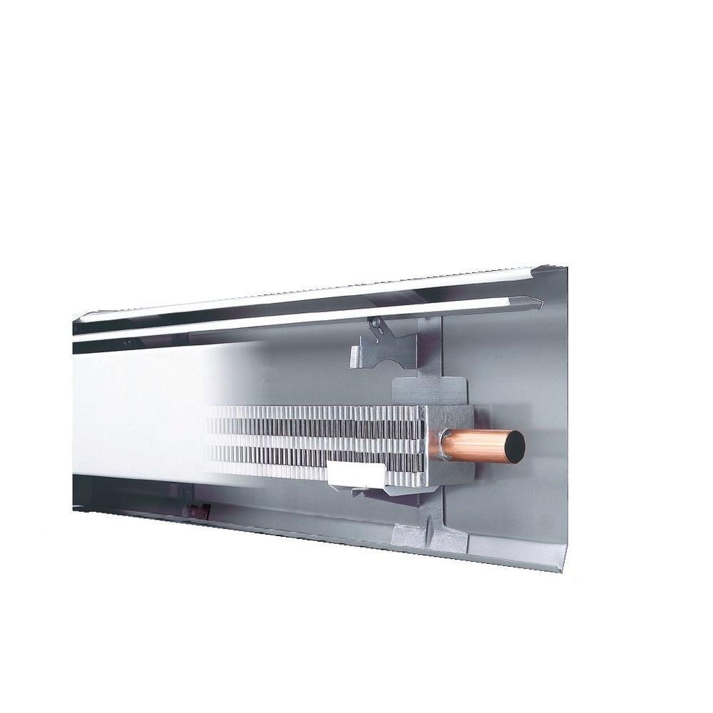 Fine/Line 30 5 ft. Hydronic Baseboard with Fully Assembled Element and Enclosure in Nu White - Super Arbor