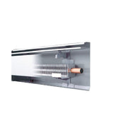 Fine/Line 30 7 ft. Hydronic Baseboard with Fully Assembled Element and Enclosure in Nu White - Super Arbor