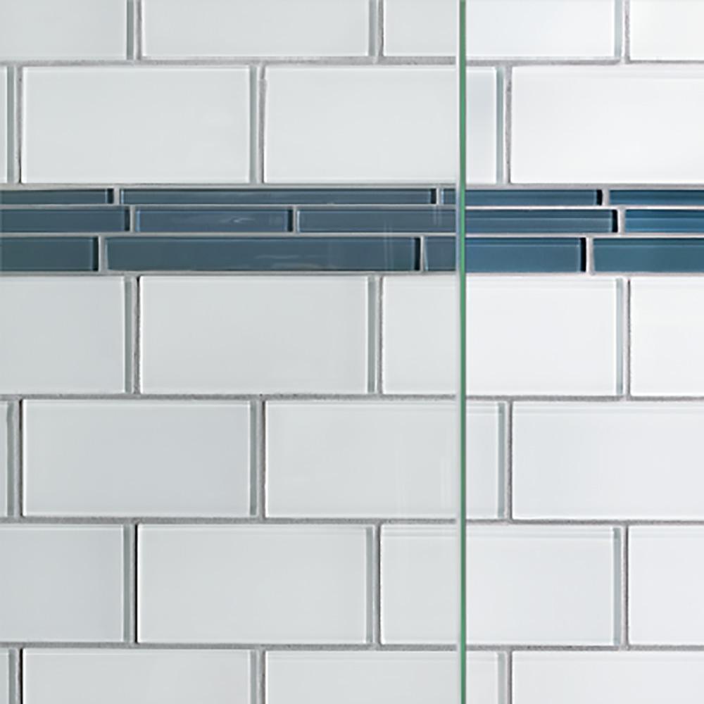 Classic 60 in. x 70 in. Semi-Frameless Sliding Shower Door in Oil Rubbed Bronze with Clear Glass - Super Arbor