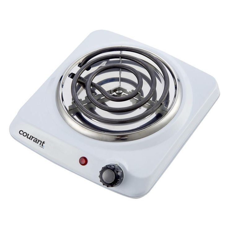 Single Burner 5 in. White Hot Plate with Temperature Control