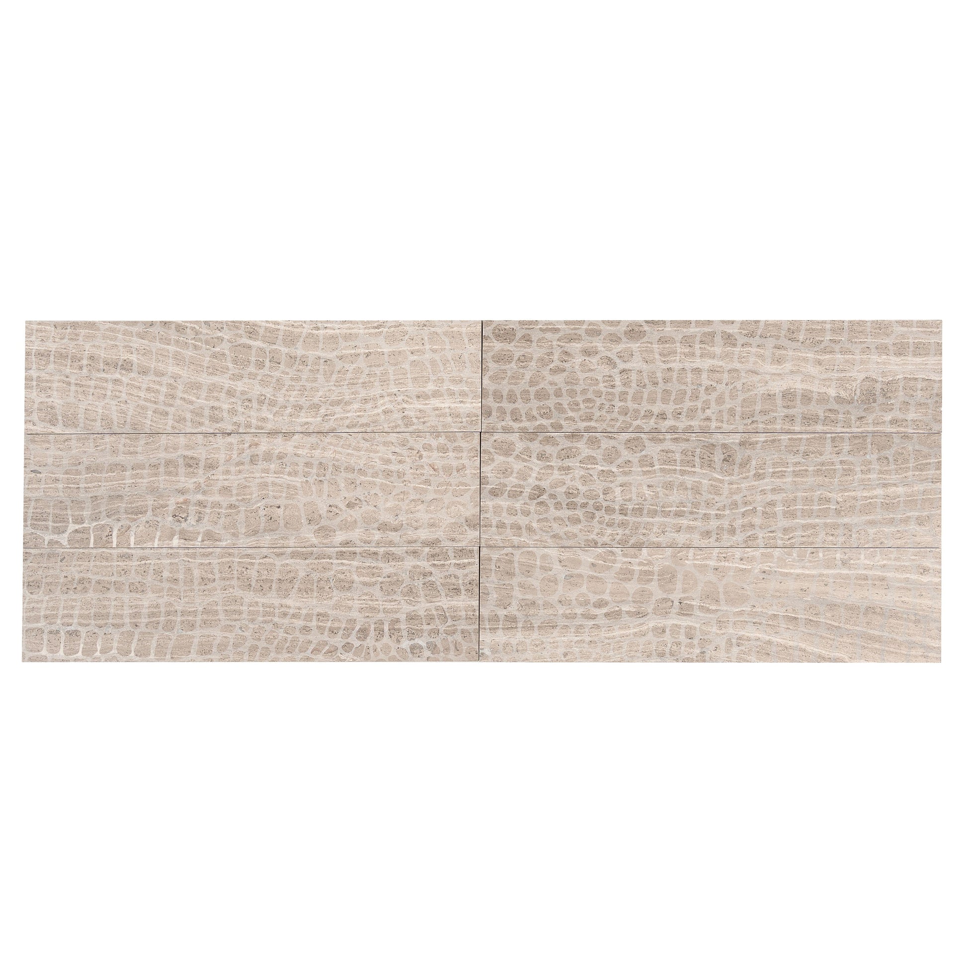 Apollo Tile Artisana Wooden Grey 3-in x 12-in Natural Natural stone Marble Wood look Floor and Wall Tile product image