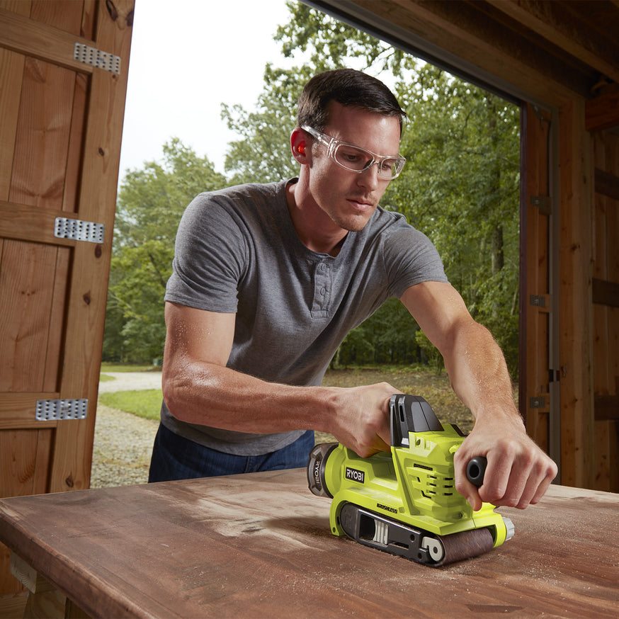 18-Volt ONE+ Cordless Brushless 3 in. x 18 in. Belt Sander with 4.0 Ah Lithium-Ion Battery